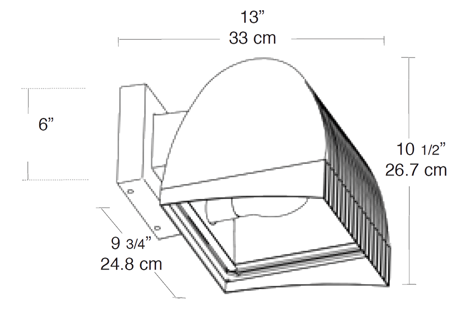 FlexFlood, 50W,Mh Qt HPF Wall mount with Lamp, White