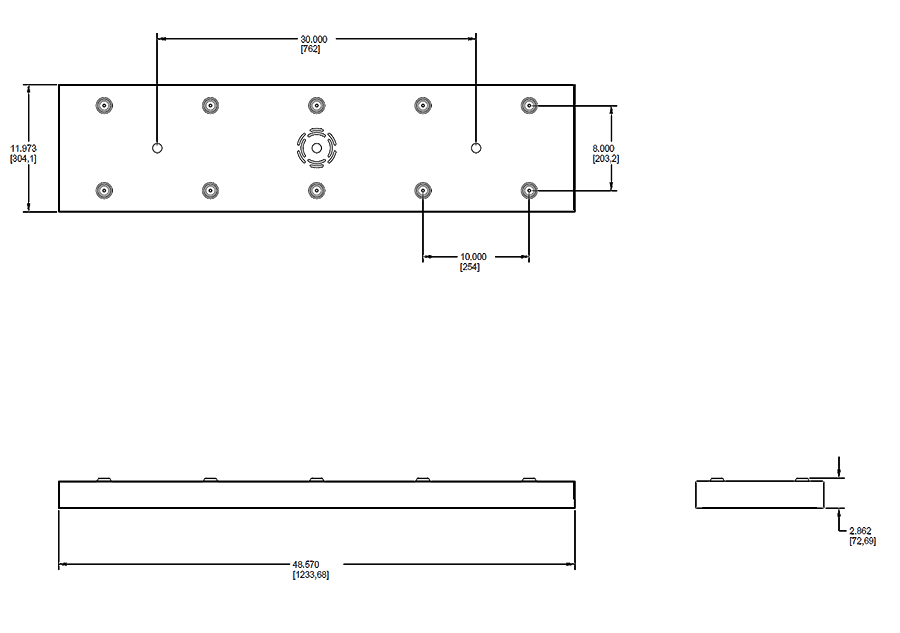 Ezpan 1X4 Surface Mounting Kit, White