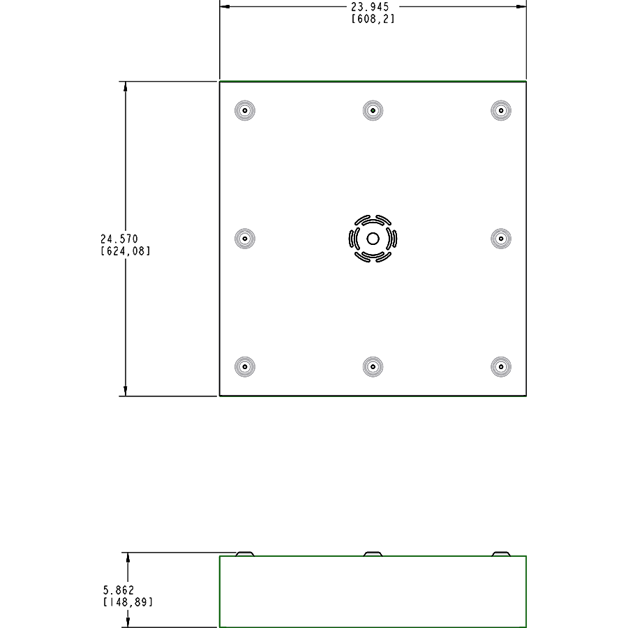 Lpanel 2X2 Surface Mounting Kit, White