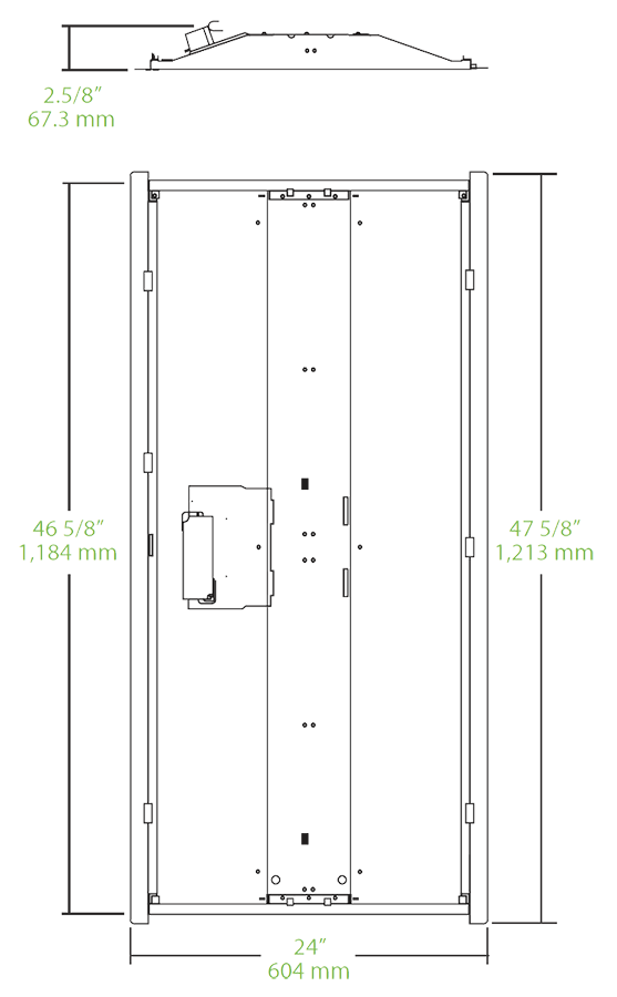 Retrofit Troffer 2X4 39W, 3000k, Dimmable LED, White