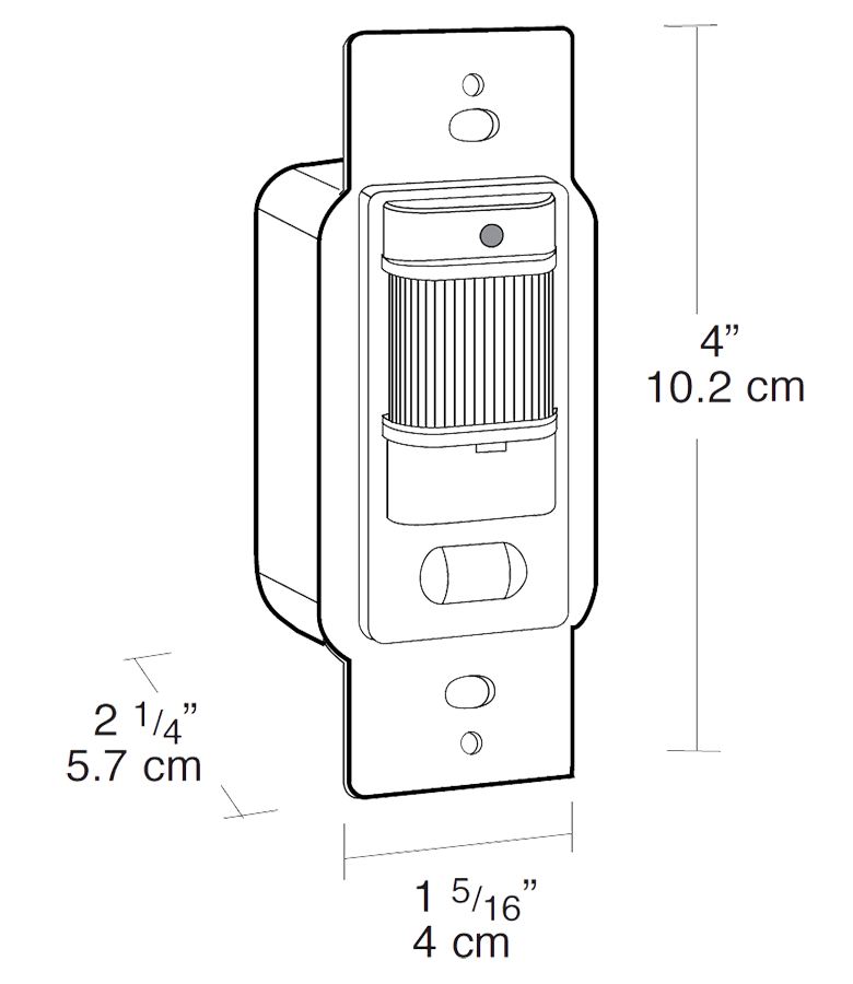 Occupancy Sensor 800W,277V Wall, Ivory