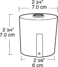 Metal Mighty Cap 2 Inch Fits 2 3/8 InchOd Pipe, Black