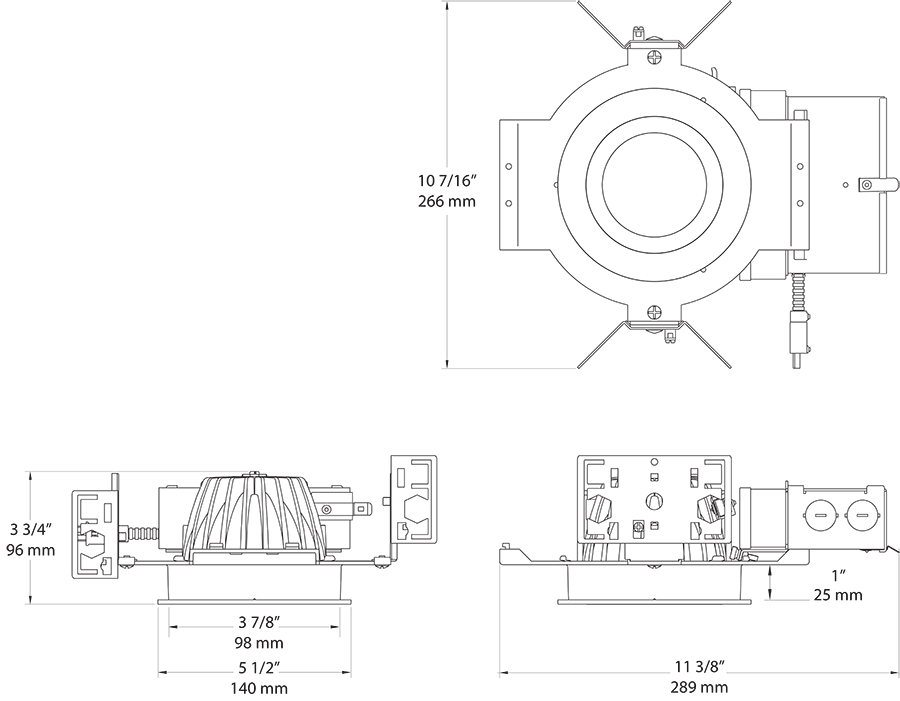 LED Trim Mod4 Inch Rnd Wallwash 40k, 80CRI, White Cone Sil Ring