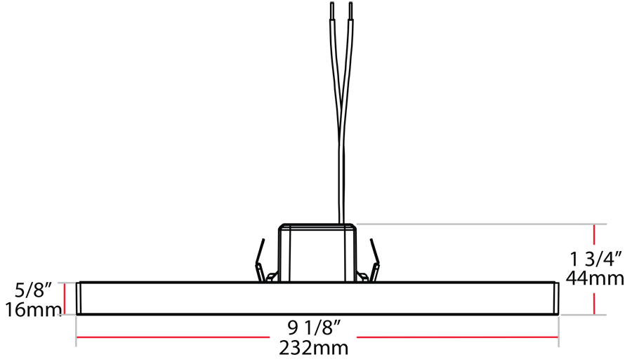 Down LightSm 9 Inch Square 20W,1200Lm, 90CRI, 3000k, 120-277V Smooth