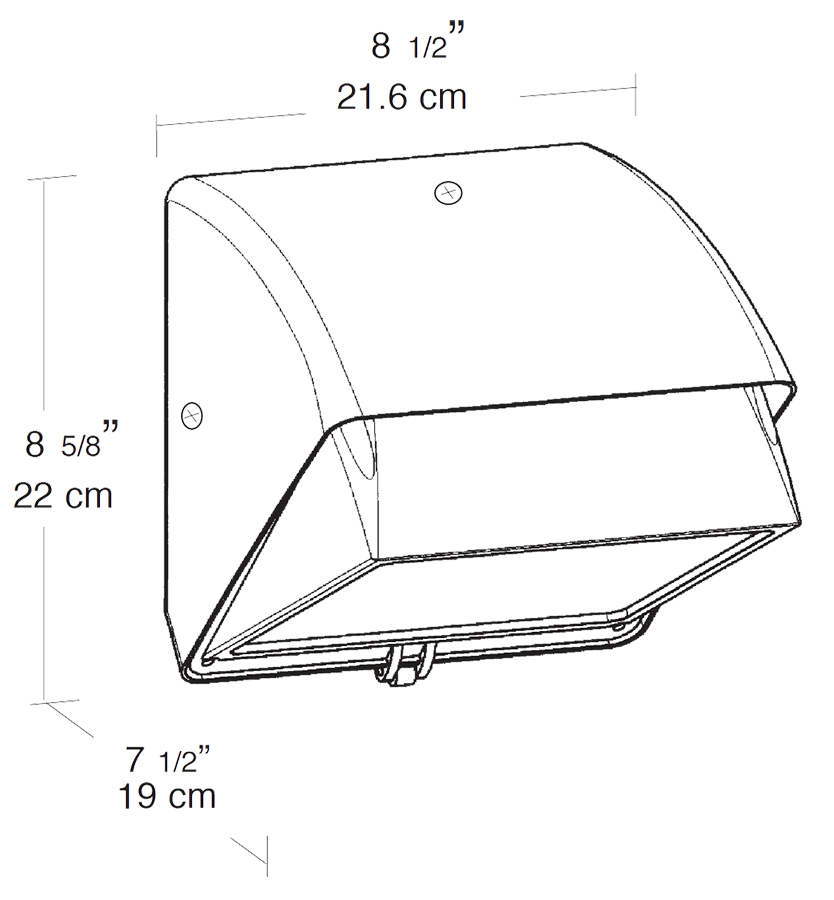 Wallpack Small 70W,Mh 120V Npf Cutoff with Lamp, Bronze