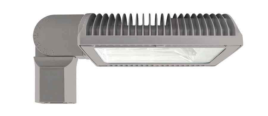 Area Light 125W Type II with Slipfitter, 4000k, LED with 480V Swivel Photocell Roadway Gray