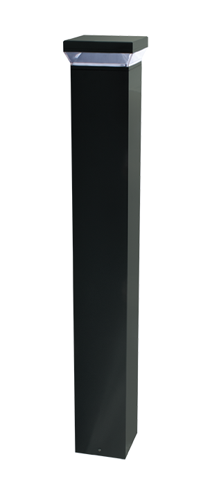 LED SQUARE BOLLARD 42" 12W WARM 180 BZ