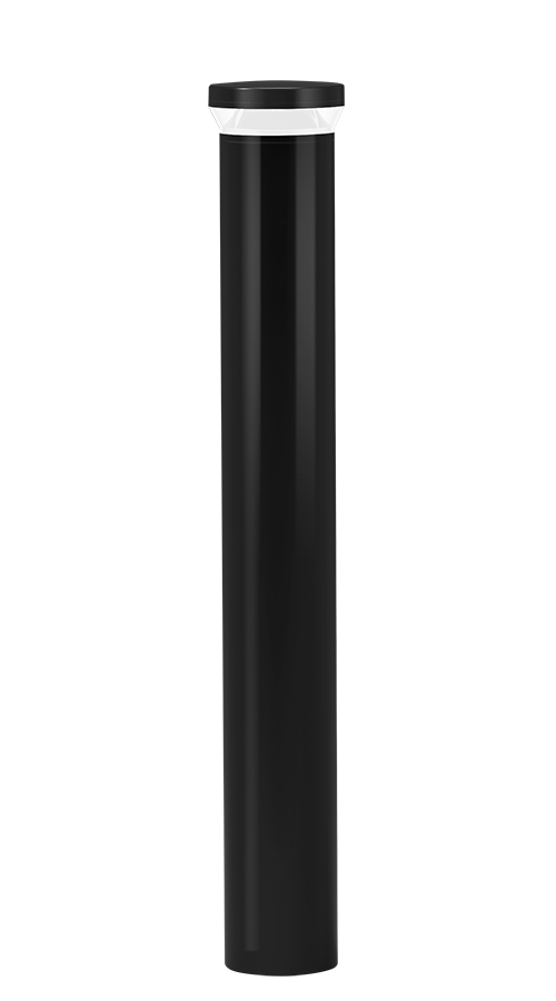 BOLLARD RD RND 42" 24W480 DIM 3K BLK