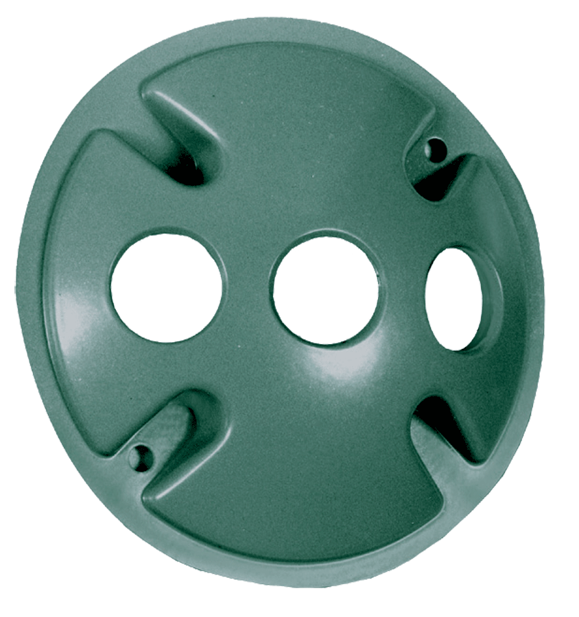 Weatherproof Cover Round 3 Holes Verde, Green