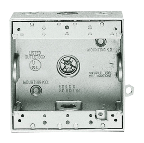 DOUBLE OUTLET 5 HOLE BOX 3/4"