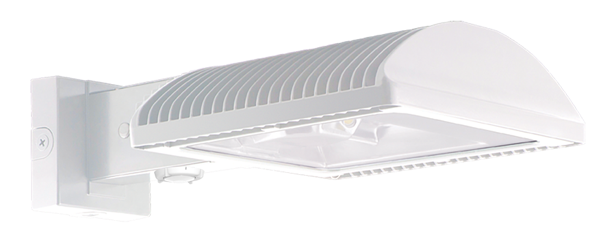 WpLED 66W,Type II, 4000k, Dimmable LED, 120-277V 20' Lens 20Ft Mounting Wattstopper Sensor, White