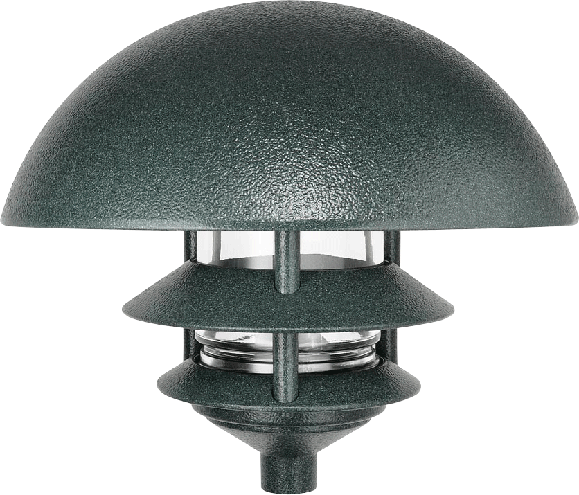 LAWN LIGHT 3 TIER + DOME TOP 75W V.GRN