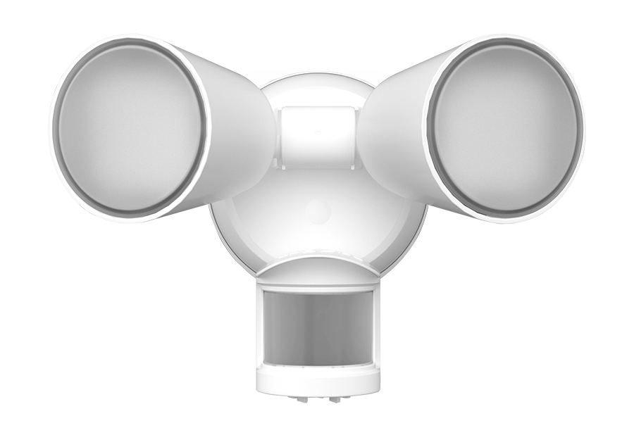 Product image for RAB LU160W Luminator Field Adjustable Security Floodlight, 20W 120V, 3000 to 5000K Tunable, White Finish