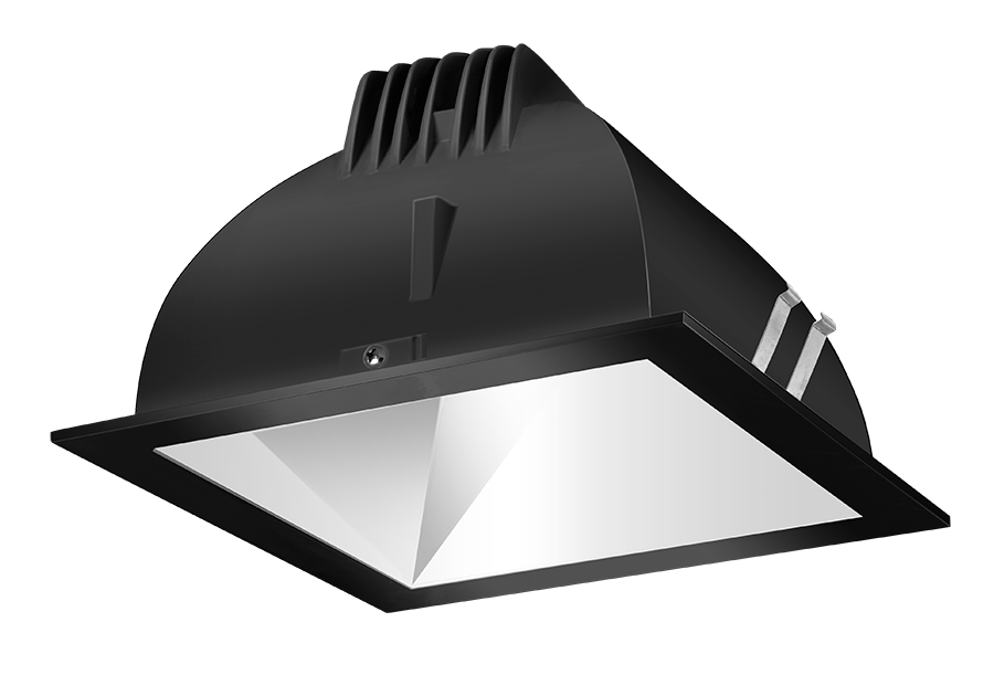 LED Trim Mod4 Inch square 50Deg 3, 5000k, 80CRI Matte Cone, Black Ring