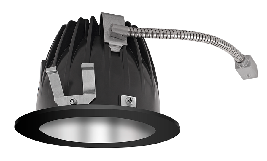 LED Trim Mod6 Inch Rnd Wallwash 30k, 90CRI Spec Cone, Black Ring