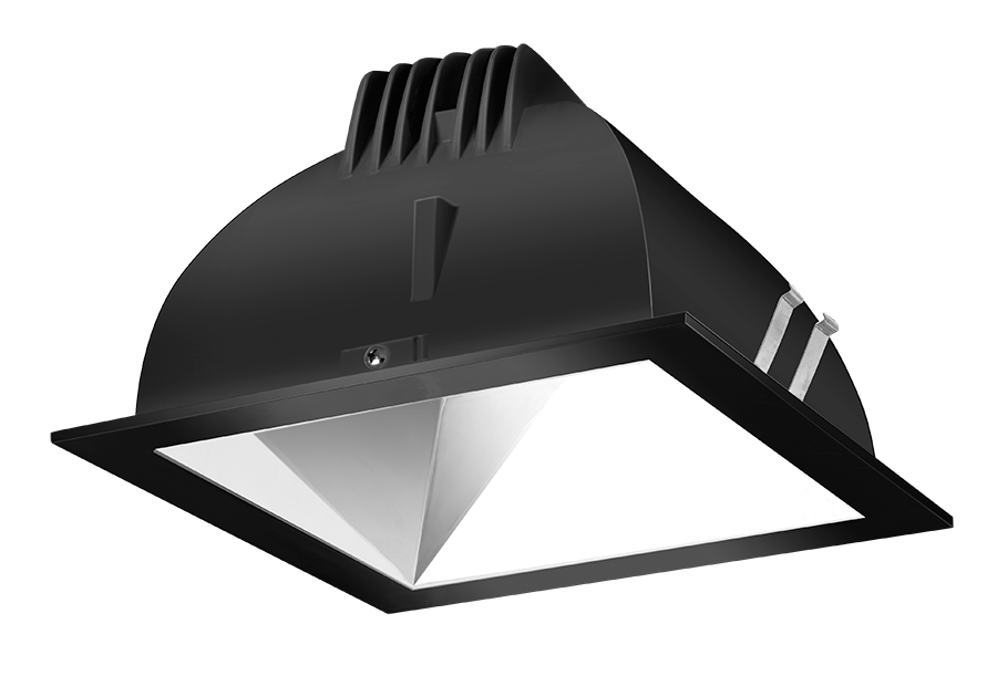 LED Trim Mod4 Inch square 50Deg 3, 5000k, 80CRI Spec Cone, Black Ring