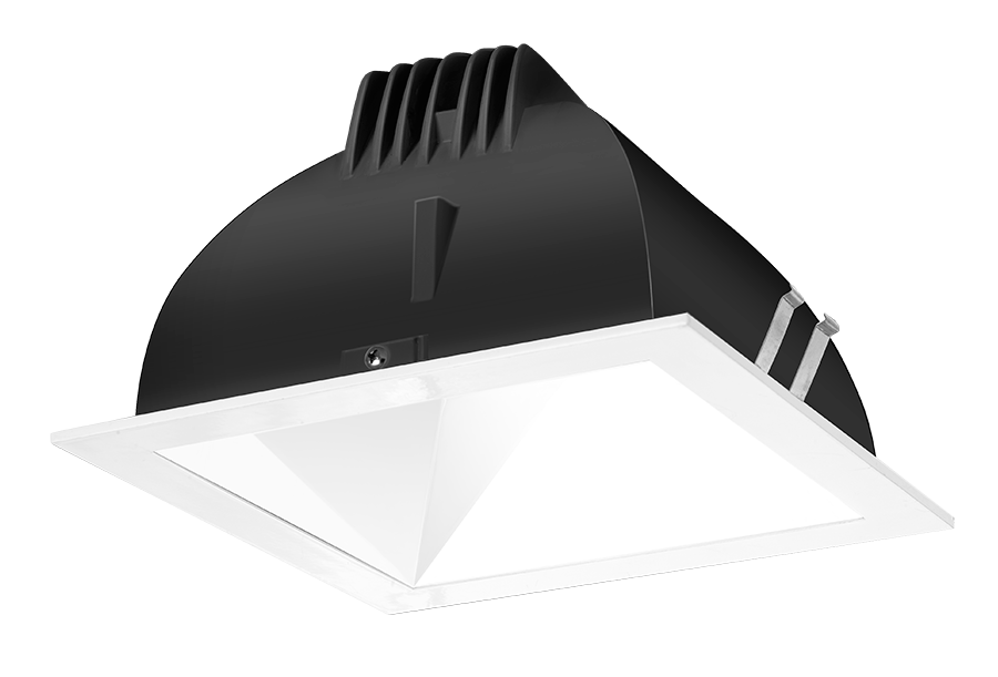 LED Trim Mod6 Inch square 80Deg, 4000k, 90CRI, White Cone, White Ring