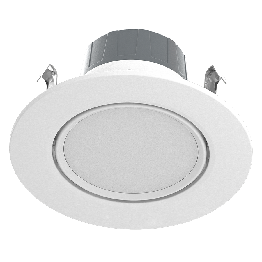 RAB RA4R89FA120WS, 4" 8 Watt LED Gimbal Retrofit Downlight - Dimmable 