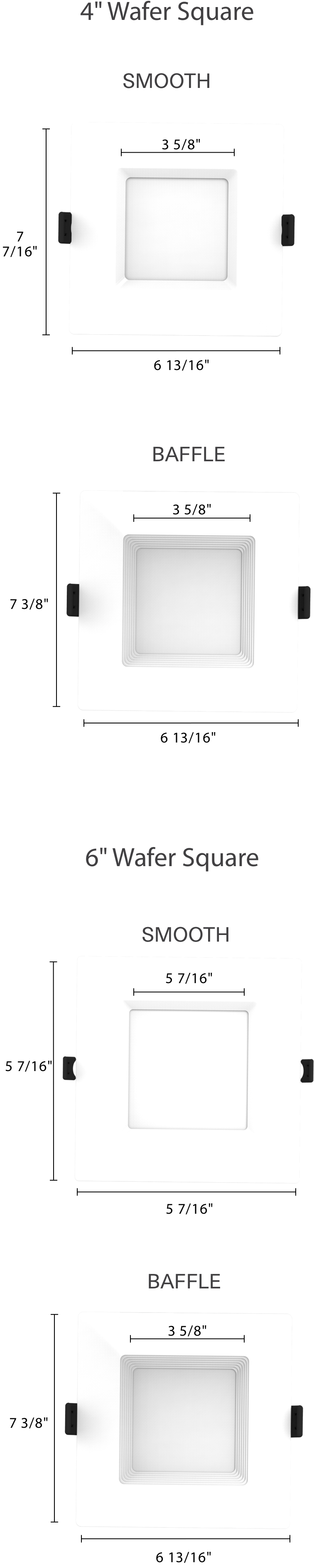 FieldAdjustable Edgelit Wafers RAB Lighting