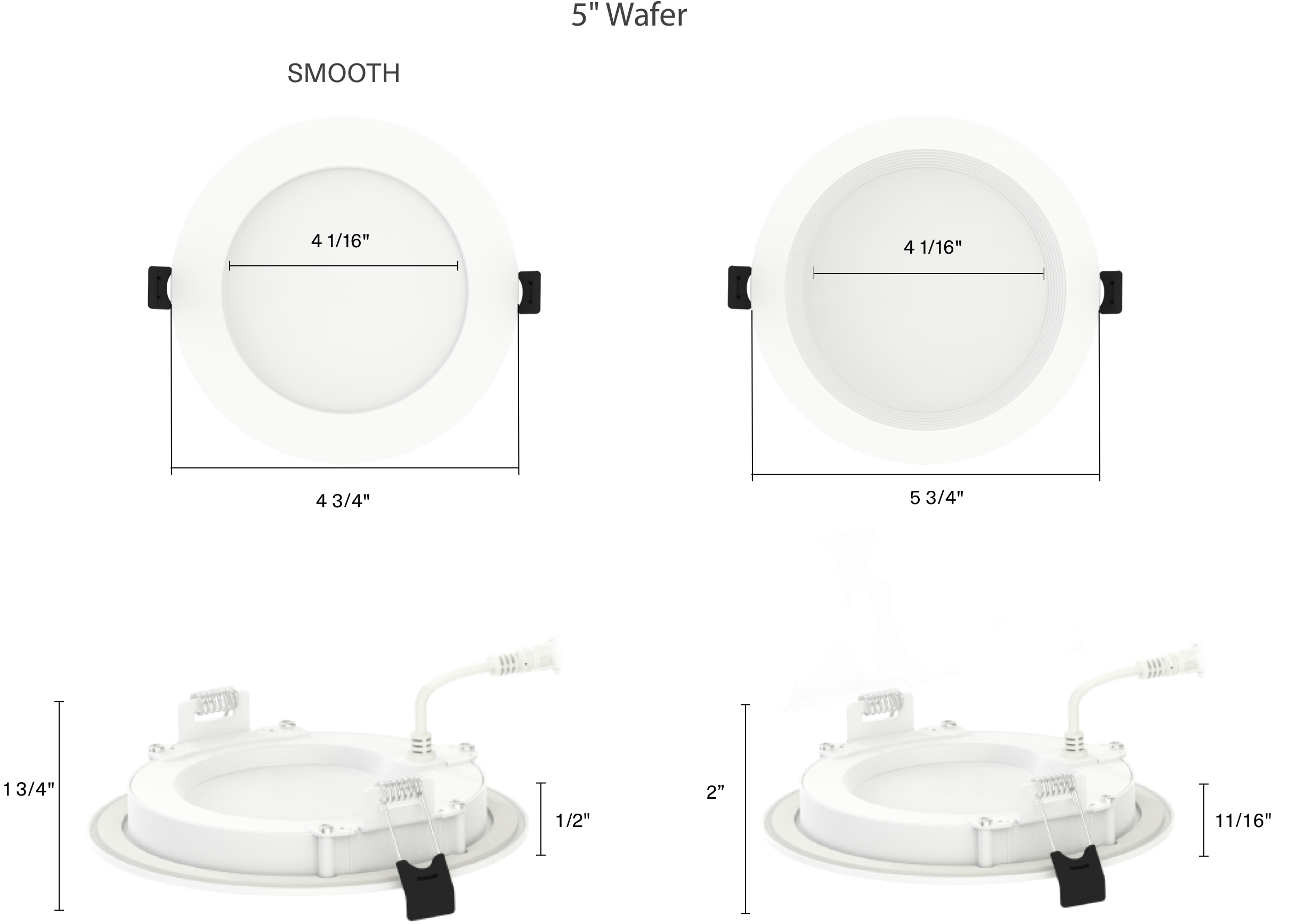 FieldAdjustable Edgelit Wafers RAB Lighting