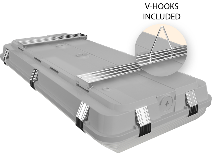Whale Extra-Wide, Vapor-Tight Washdown - RAB Lighting