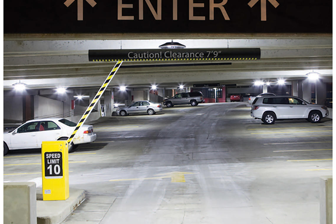 RAB's LED garage luminaires reduces energy costs and return $18,000 in utility rebates to parking facility