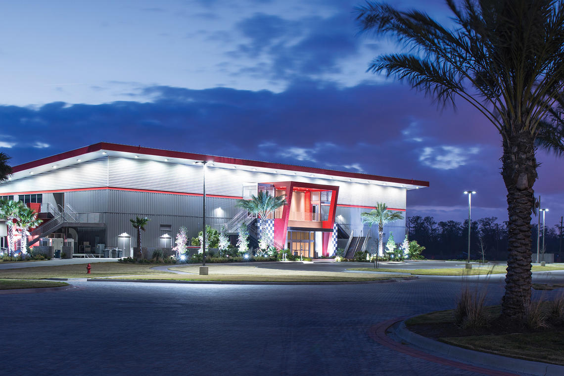 RAB LEDs help a racetrack sparkle