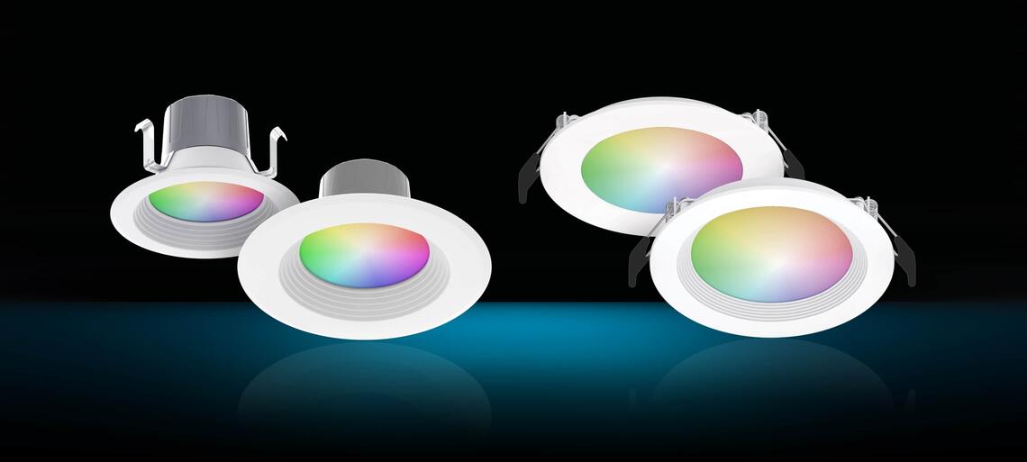 Lightcloud Blue RGBW Downlights & Wafers