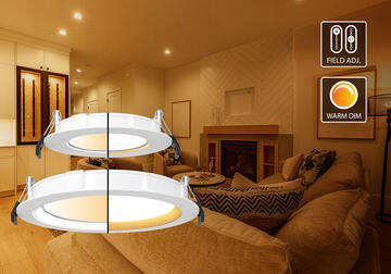 Dim-to-Warm Downlight w/Nightlight
